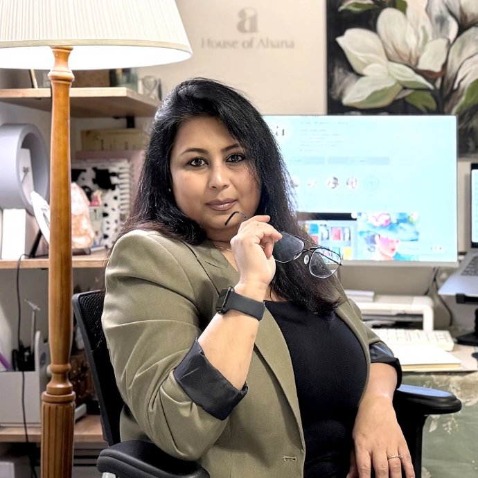 Ahana Majumdar founder and principal interior designer at House of Ahana specialising in bespoke interior design.