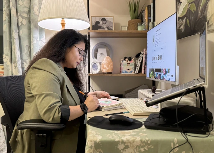 Ahana Majumdar founder-led interior designer in Leeds working on bespoke interior design project